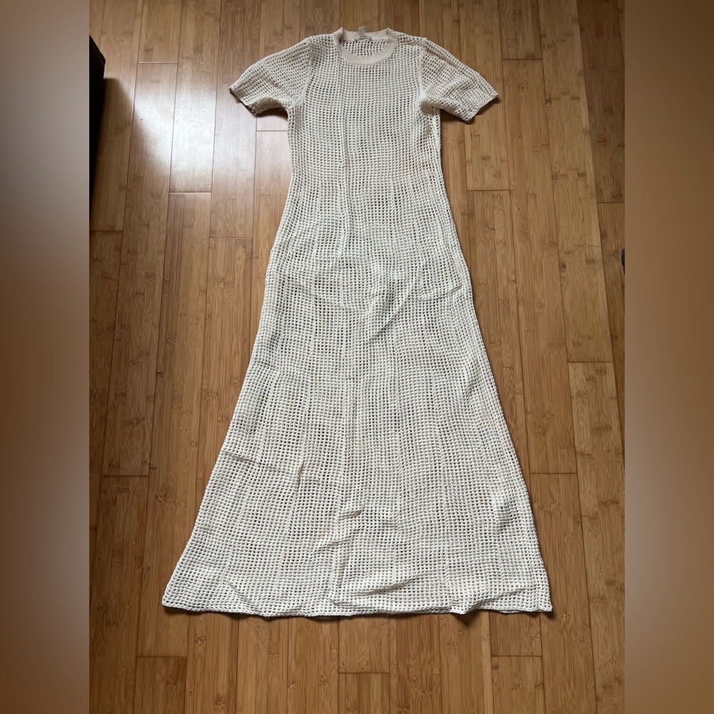 COS Ivory Knit Maxi Dress